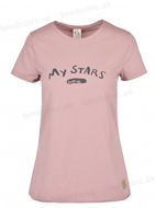 Obrázok z DÁMSKE tričko KR STAR ružové XS/S
