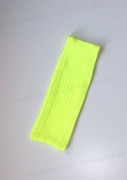 Obrázok z Čelenka vrúbkovaná neon žltá UNI